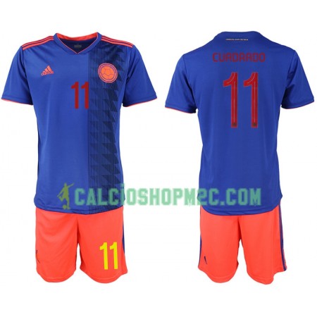 Colombia CUADRADO 11 Bambino Maglia Trasferta Copa América 2019 Manica Corta (+ Pantaloncini)